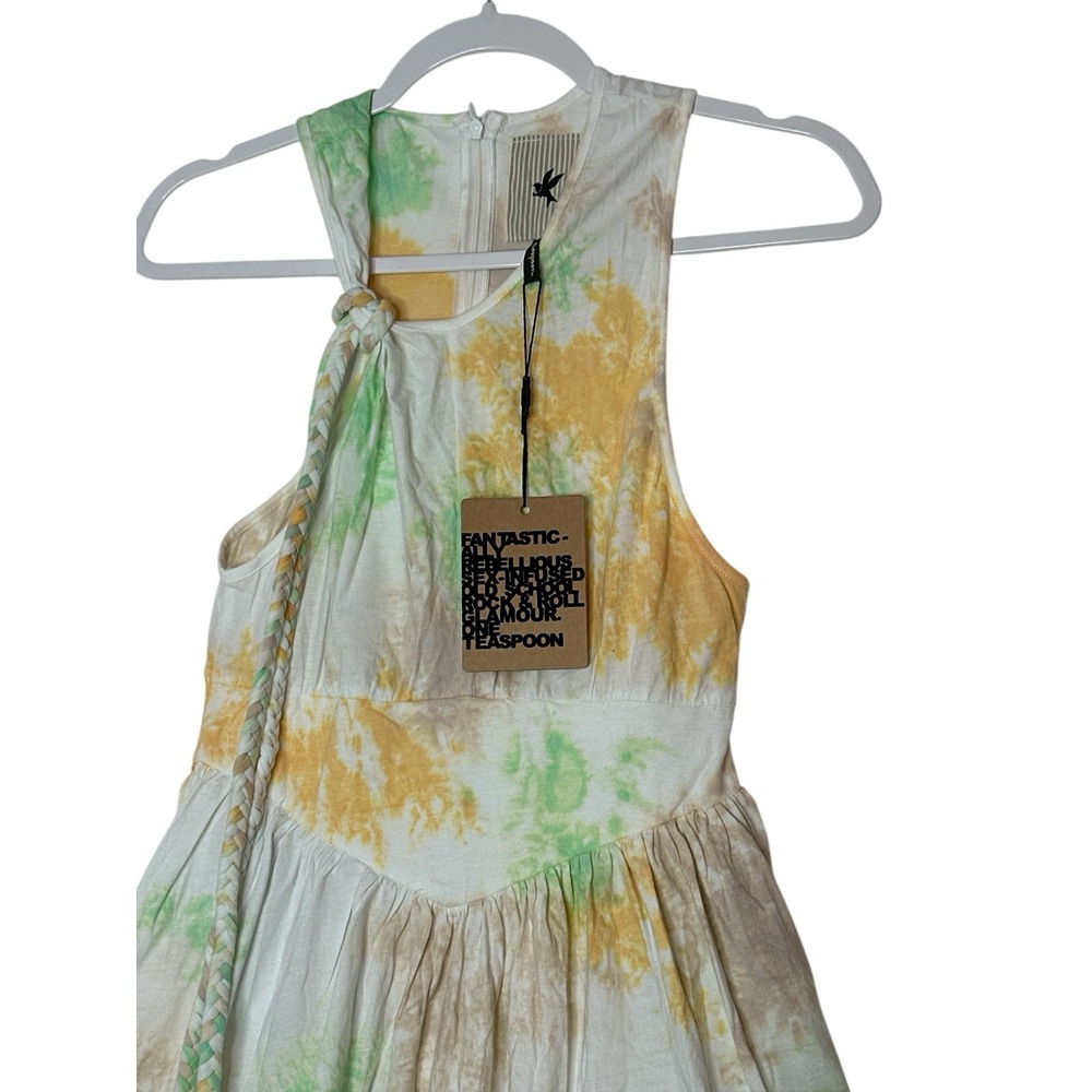 One Teaspoon Tie Dye Dress Women's Size 8 Mini Beach Sleeveless Summer New - Picture 10 of 10